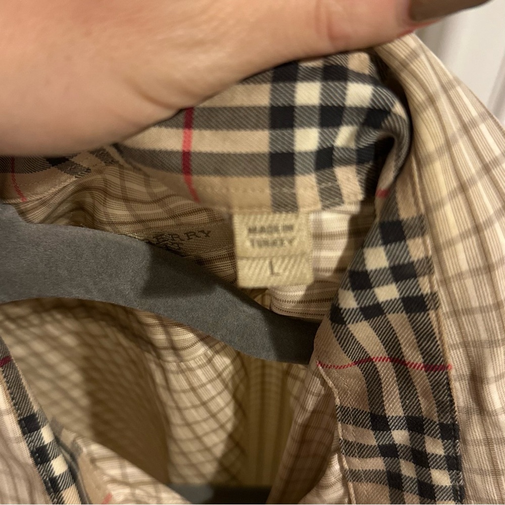 Authentic Men’s Burberry Button Down Collared Shi… - image 6